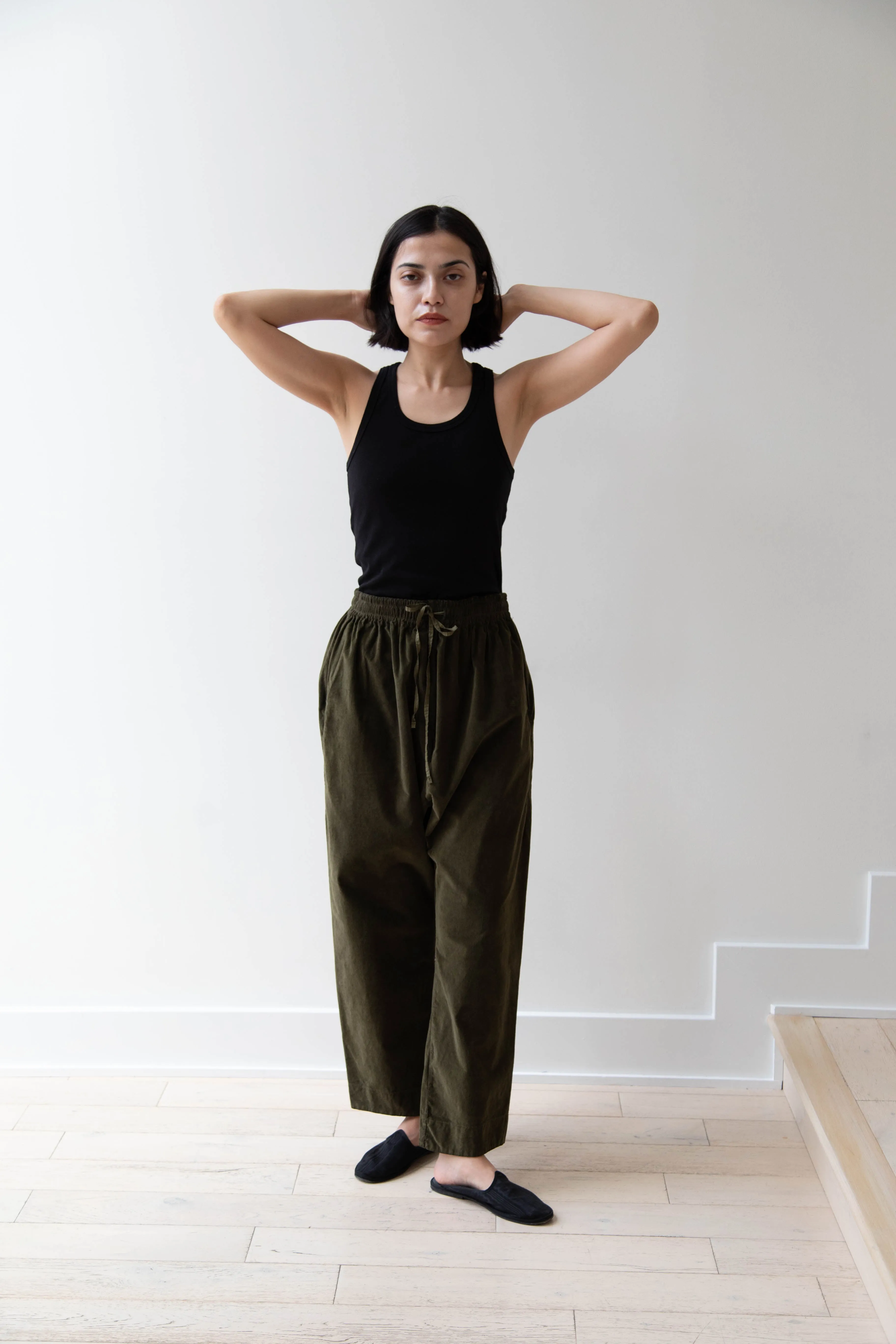 Album di Famiglia | Velvet Braghe Pants in Olive